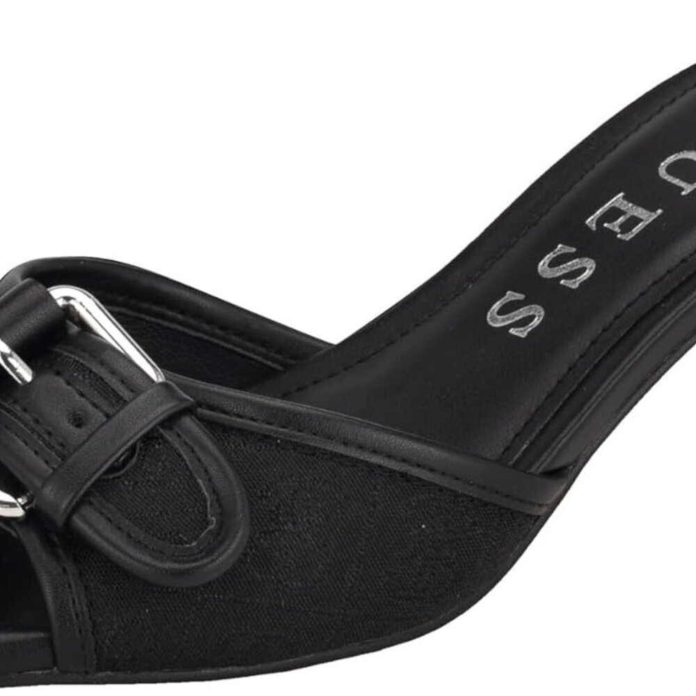 Women's Synthetic Dista Heeled Sandal 2.75-Inch Flared Heel Square Toe